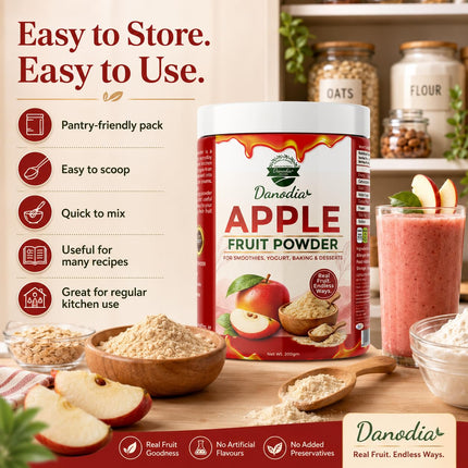 Apple Powder, Smoothies & Baking, 200g Pack, Smoothie Pantry