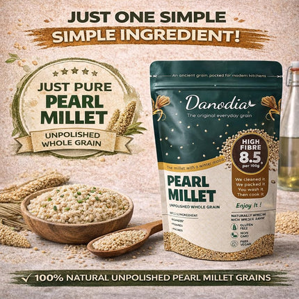 Organic Pearl Millet Bajra Grain, Gluten-Free, 2 lb Pack