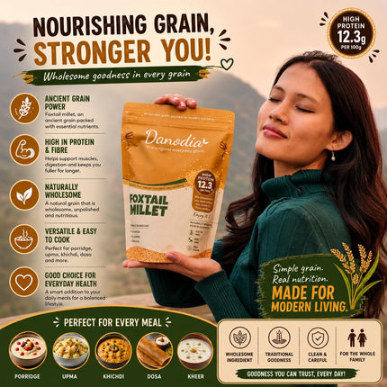 Organic Foxtail Millet Grain, Gluten-Free, 2 lb, Whole Grain