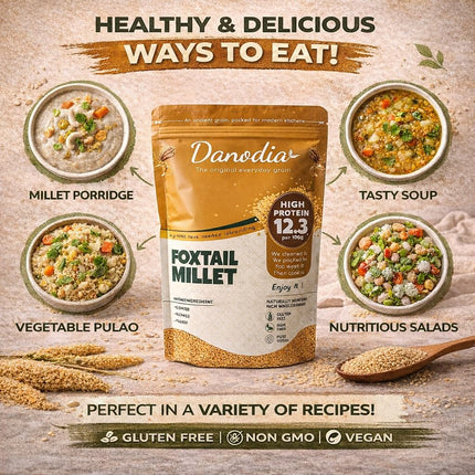 Organic Foxtail Millet Grain, Gluten-Free, 2 lb, Whole Grain