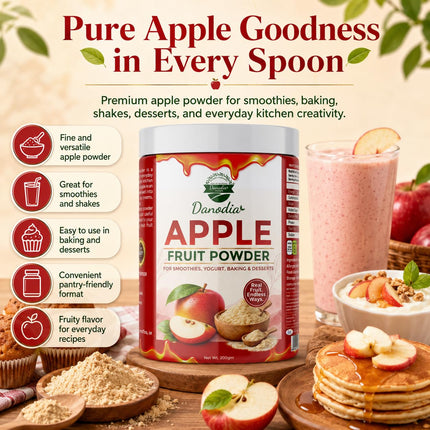 Apple Powder, Smoothies & Baking, 200g Pack, Smoothie Pantry