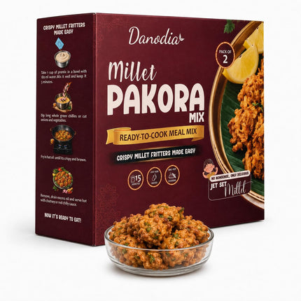 Millet Pakora Mix, Ready to Cook, 250g x 2, Quick Indian Meal