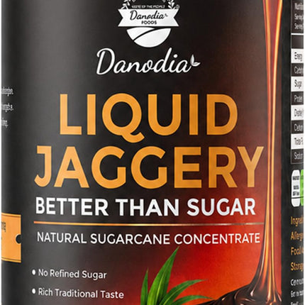 Organic Liquid Jaggery Syrup, Gur Sweetener, 1 lb, Gur Cane