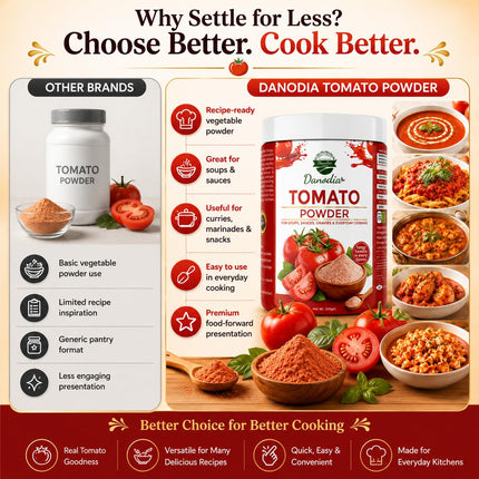 Tomato Powder, Soups & Sauces, 200g Pack, for Drinks & Baking