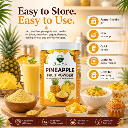 Pineapple Powder Mix, Smoothies & Baking, 200g, for Smoothies