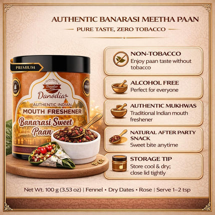 Banarasi Meetha Paan Mukhwas, Indian Mukhwas, 100g, US Pantry