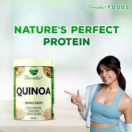 Organic Hulled Quinoa Grains, 500g (1.1lb, 17oz)
