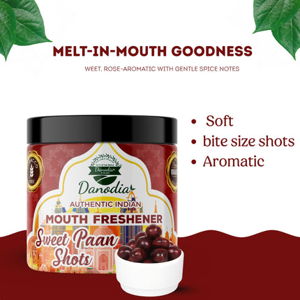 Sweet Paan Shots Candy Snack, Indian Mukhwas, 150g, US Pantry