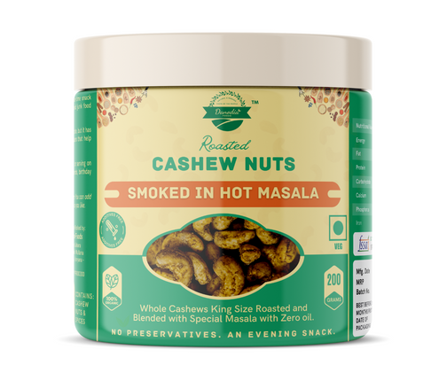 Roasted Cashew, Smoked with Hot Masala, Zero Oil - 250g