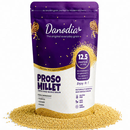 Organic Proso Millet Grain, Whole Grain, Gluten-Free, 2 lb