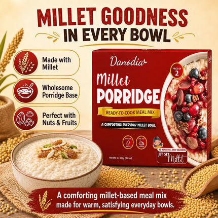 Millet Porridge Mix, Ready to Cook, 250g x 2, Easy Meal Prep