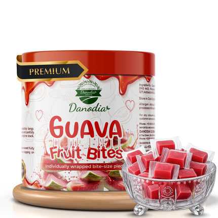 Guava Fruit Bites Candy Snack, Chewy Indian Candy, 300g, Pack
