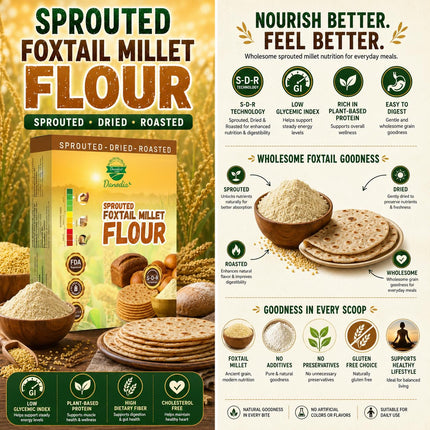Organic Sprouted Foxtail Millet Flour 950g/2 lb