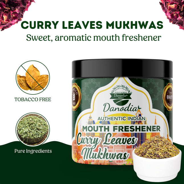Curry Leaves Mukhwas, Indian Mukhwas, 100g Pack, Indian Snack