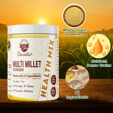 Multi Millet Health Mix, Gluten-Free, 400g Pack, Pantry Snack