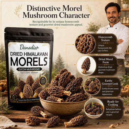 Dried Morel Mushrooms, Gourmet Wild Mushrooms, 56g