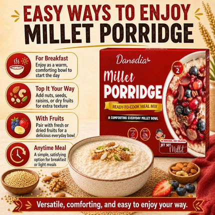 Millet Porridge Mix, Ready to Cook, 250g x 2, Easy Meal Prep