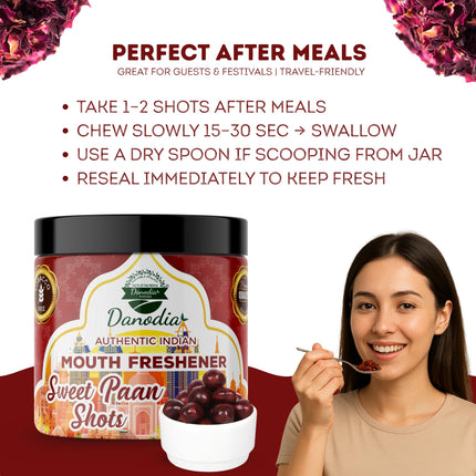 Sweet Paan Shots Candy Snack, Indian Mukhwas, 150g, US Pantry