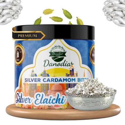 Silver Sweet Elaichi Mukhwas, Indian Mukhwas, 100g, US Pantry