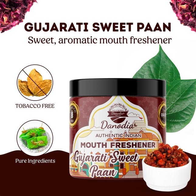 Gujarati Sweet Paan, Indian Mukhwas, 100g Pack, Mukhwas Snack