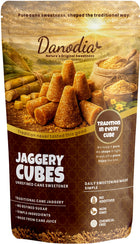 Organic Jaggery Cubes, Cane Gur Sweetener, 1 lb Pack