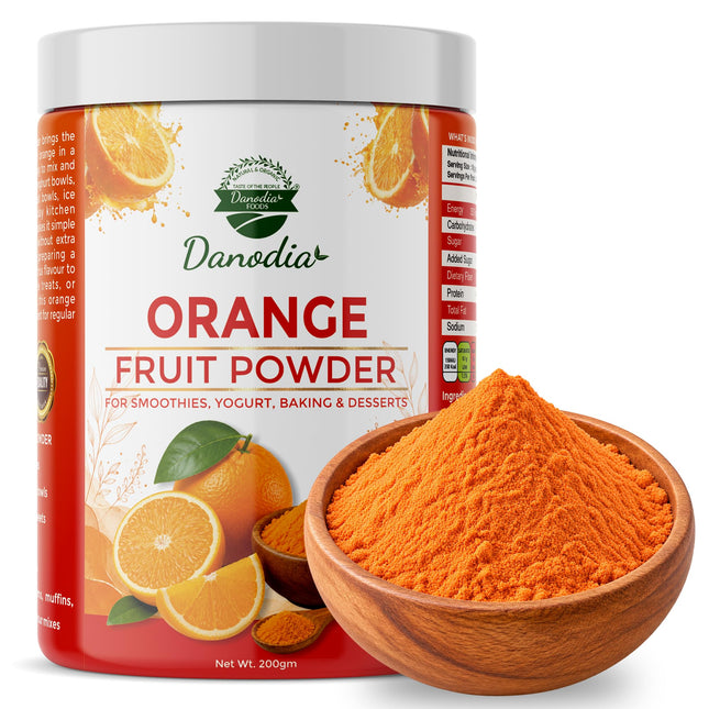 Orange Powder, Smoothies & Baking, 200g Pack, Smoothie Pantry