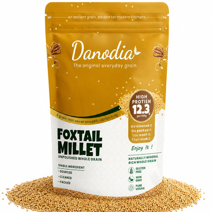 Organic Foxtail Millet Grain, Gluten-Free, 2 lb, Whole Grain