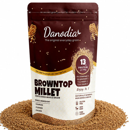 Organic Browntop Millet Grain, Whole Grain, Gluten-Free, 2 lb