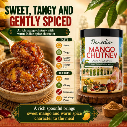 Mango Chutney 500g (17.64 oz), Traditional Indian Mango Condiment