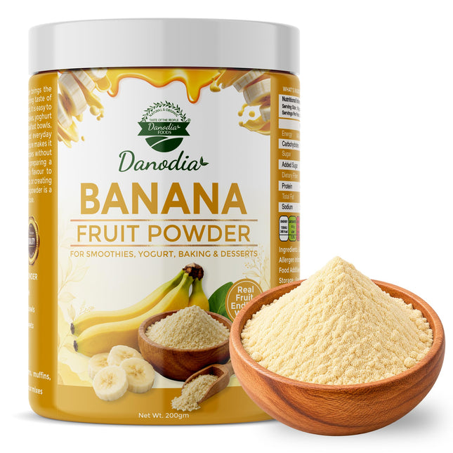 Banana Powder, Smoothies & Baking, 200g Pack, Smoothie Pantry
