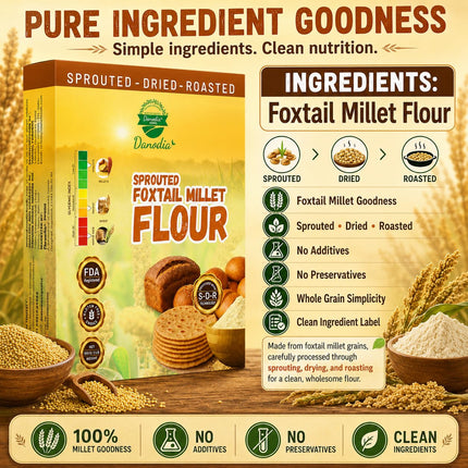 Organic Sprouted Foxtail Millet Flour 950g/2 lb