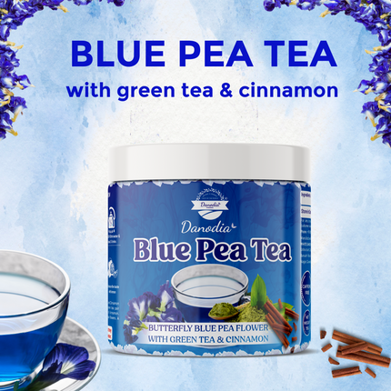 Danodia Foods Blue Pea Tea with Wild Green Tea, Cinnamon