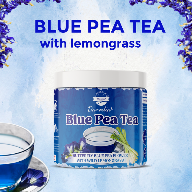 Danodia Foods Lemongrass Blue Pea Tea, 16 fl oz