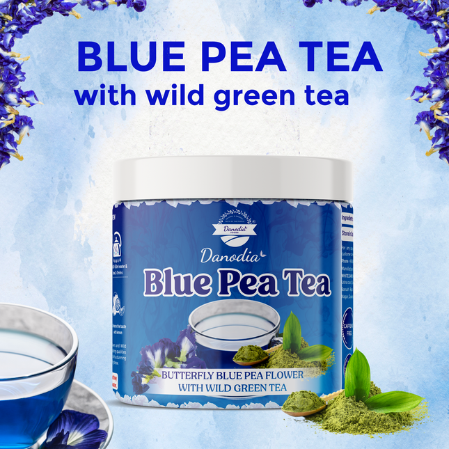 Danodia Foods Blue Pea Tea With Wild Green Tea