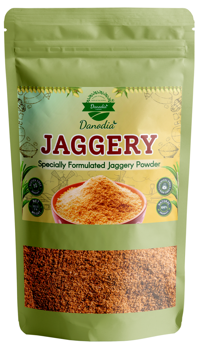 Organic Jaggery Powder 2lbs/950g, Non GMO, Chemical Free 100% Pure Sweetener