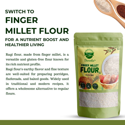 Organic Finger Millet Flour (ragi), Better Than Wheat Flour 950g