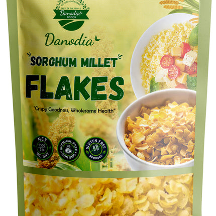 White Sorghum Flakes, Premium Breakfast Millet Flakes 950g