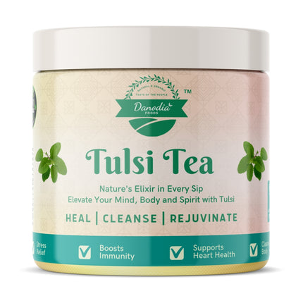 Organic Herbal Krishna Tulsi Tea, Source of High Antioxidants 50g