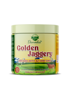 Danodia Foods Golden Jaggery Infused with A2 Cow Ghee – 400g | Made with Sugarcane Juice & Pure A2 Cow Ghee